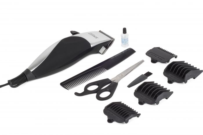 
					Машинка для стрижки волосся (4 насадки, ножиці та розчіска) Floria ZLN0443, 9W