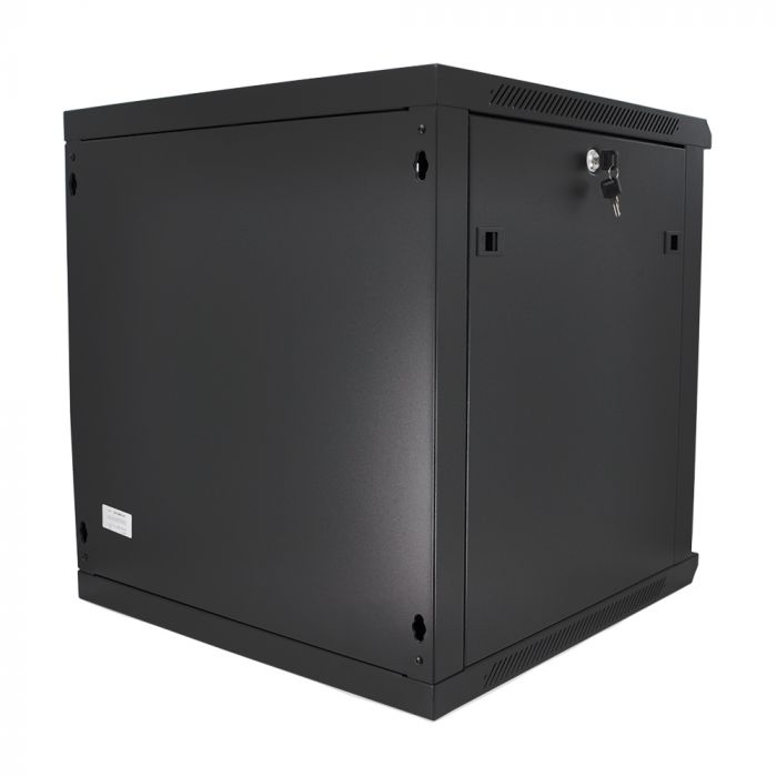 
					Шафа Merlion 27U, 600*600*1303mm (Ш*Г*В)мм загартоване скло, чорна, сталь 1,2мм із замком (в розібраному вигляді!!!)