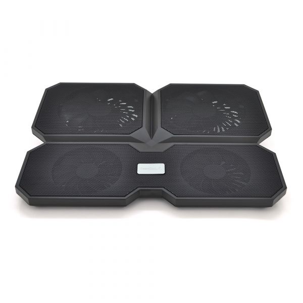 
					Підставка під ноутбук DeepCool MultiCore X6, 10-15,6", 2*140mm + 2*100mm 1000±10% RPM, корпус пластик+алюміній, 380 x 295 x 24 mm, Black, Box
