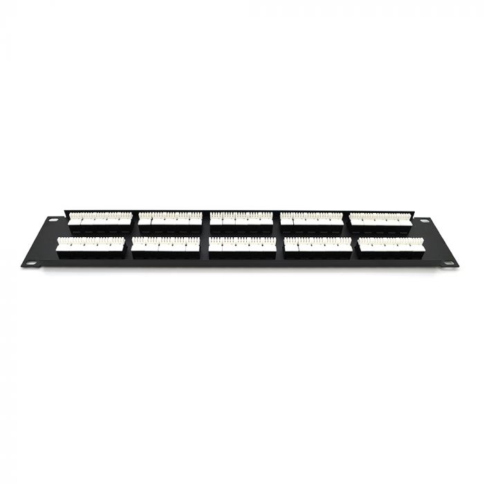 
					Патч-панель телефонна 50 портів UTP DUAL кат 3 19" не екранована, Black