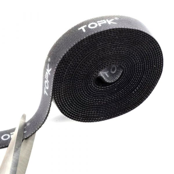 
					Стяжки на липучці ширина 15мм, рулон 5,0м, чорні, ціна за рулон