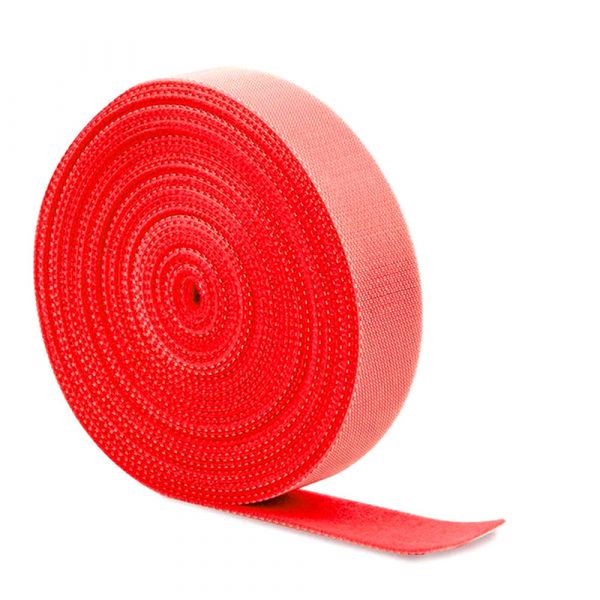 
					Стяжки на липучці ширина 15мм, рулон 50м, червоні, ціна за рулон