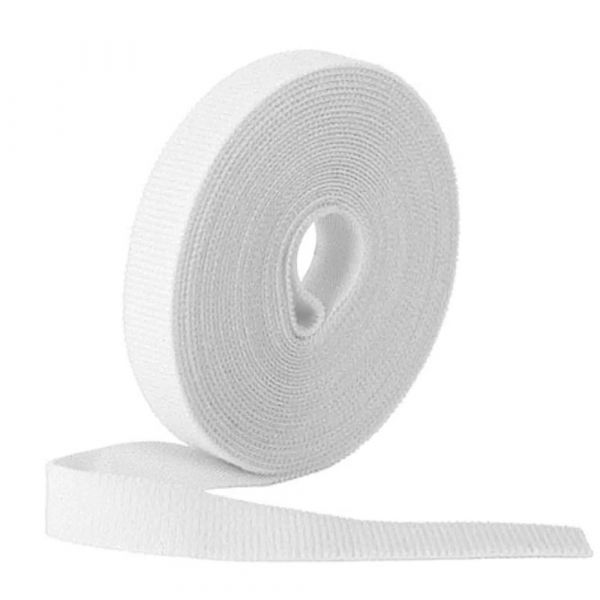 
					Стяжки на липучці ширина 20мм, рулон 45м, білі, ціна за рулон
