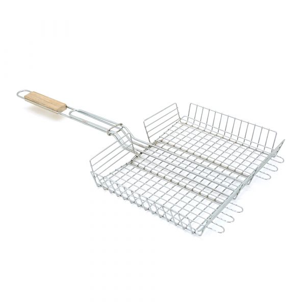 
					Решітка нержавіюча прямокутна для гриля - барбекю 320 * 250 * 50 мм, ОЕМ