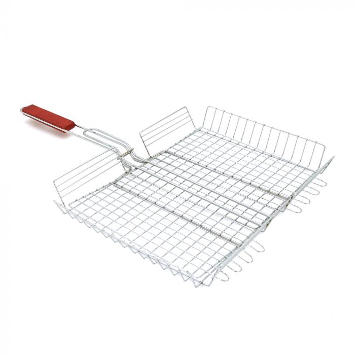 
					Решітка нержавіюча прямокутна для гриля - барбекю 440 * 330 * 60 мм, ОЕМ