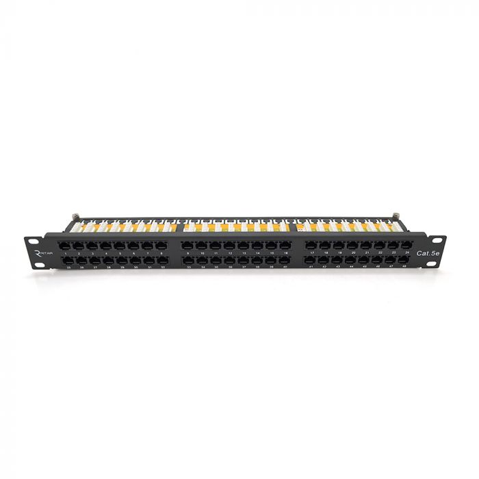 
					Патч-панель Ritar 48 портiв UTP DUAL кат 5Е 19 "1U НЕ екранована чорна Q10
