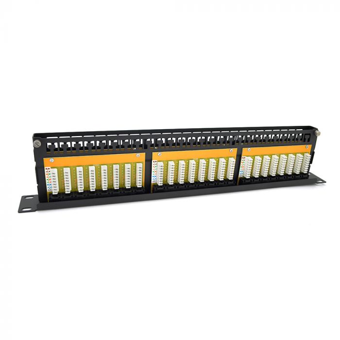 
					Патч-панель Ritar 48 портiв UTP DUAL кат 5Е 19 "1U НЕ екранована чорна Q10