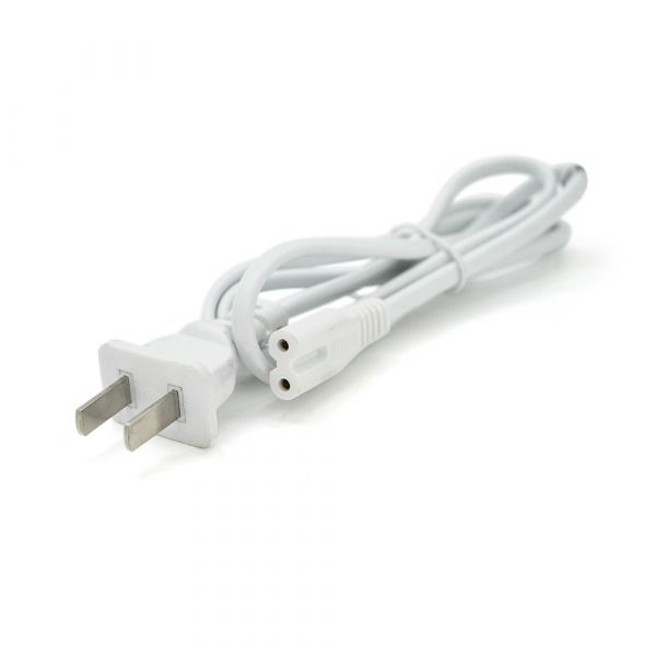 
					Кабель живлення 1.5m, 0.75mm, PC-184/2 A-C7 2 pin (для побутової техніки американський роз'єм), White, OEM Q600