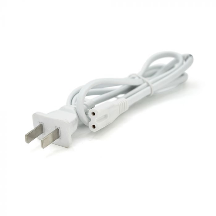 
					Кабель живлення 1.5m, 0.75mm, PC-184/2 A-C7 2 pin (для побутової техніки американський роз'єм), White, OEM Q600