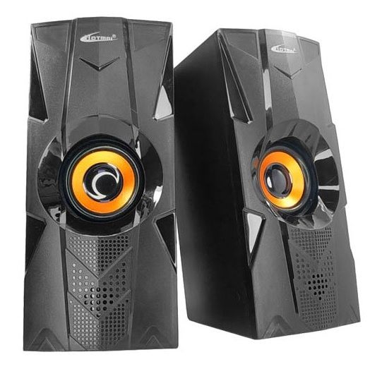 
					Колонки 2.0 Hotmai HT-919 USB + 3.5mm, 2x2.5W, 20Hz- 18KHz, з регулятором гучності, Black, BOX, Q24