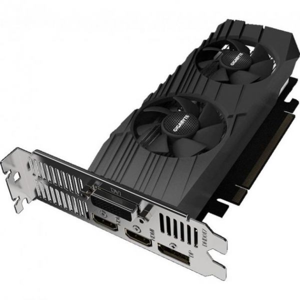 Відеокарта GeForce GTX 1650  4GB GDDR6   Gigabyte D6 OC Low Profile 4G (128bit) (1590/12000) (DVI-D, 2 x HDMI, DisplayPort) (GV-N1656OC-4GL)