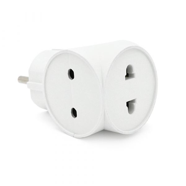 
					Розетка трійник Т- подібний Light, White, Q12