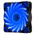 
					Кулер корпусний 12025 DC sleeve fan 4pin - 120 * 120 * 25мм, 12V, 1100об / хв, 15LED, Blue