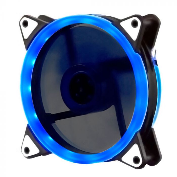 
					Кулер корпусний 12025 DC sleeve fan 3pin + 4pin - 120 * 120 * 25мм, 12V, 1100об / хв, Blue, двосторонній