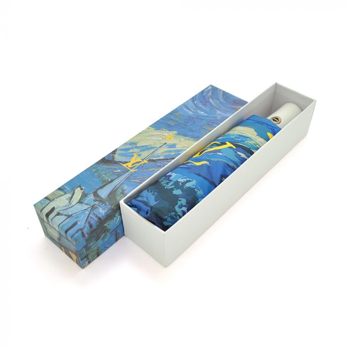 
					Парасолька жіноча "Starry Night" автоматична, D-116см, захист від сонця, UV (99%), захист від дощу, каркас - Al+Fe, Blue