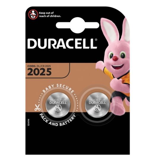 
					Батарейка літієва DURACELL DL2025, 2шт в блістері, ціна за блістер