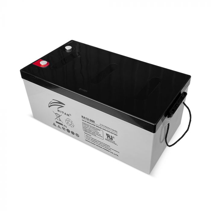
					Акумуляторна батарея AGM RITAR RA12-260, Gray Case, 12V 260.0Ah, Q1
