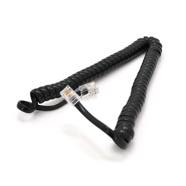 
					Патч-корд телефонний, RJ11, 3,5m, гофрований, чорний