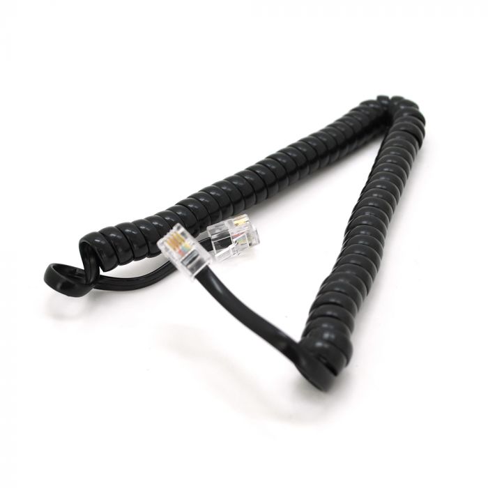 
					Патч-корд телефонний, RJ11, 3,5m, гофрований, чорний