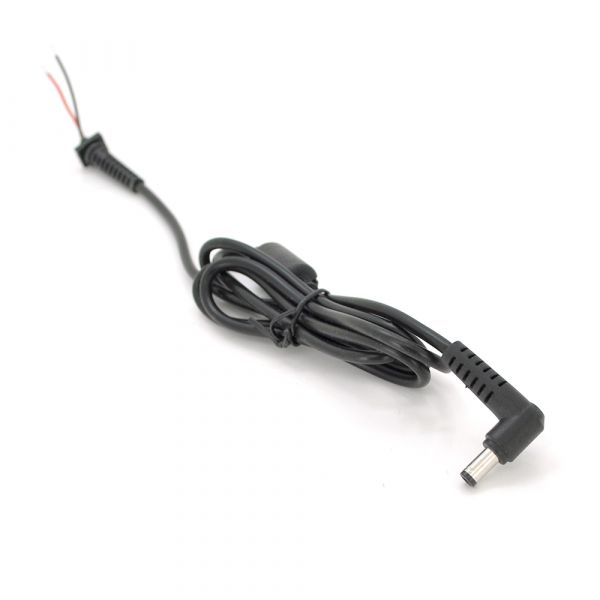 
					Кабель 5,5х2,5 (asus, toshiba, lenovo), 1 ферит, довжина 1,2 м штекер 90 °