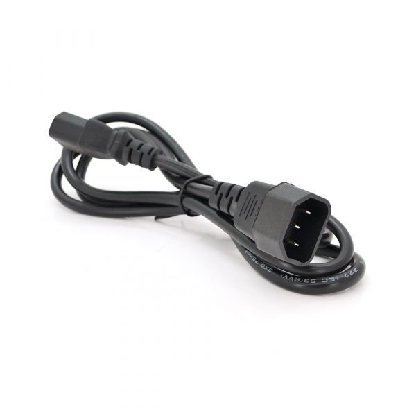 
					Кабель живлення вторинний PC-monitor 1.8m, 0.75mm, 3pin, IEC C13-C14, Q250, Black, OEM