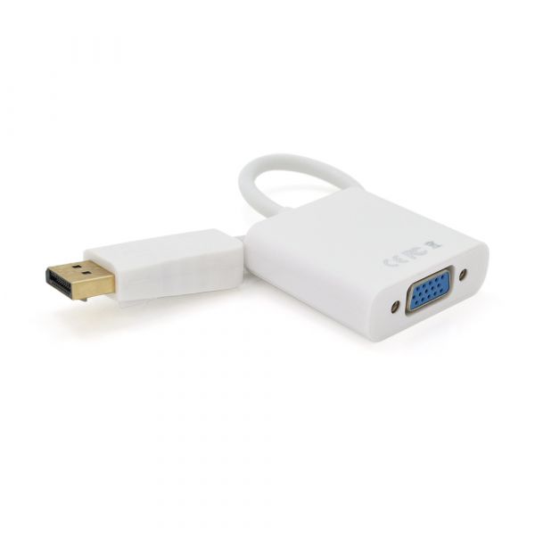 
					Конвертер Display Port (тато) на VGA (мама) 30cm, White, 4K / 2K, Пакет