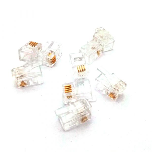 
					Коннектор RITAR RJ-12 4P4C UTP Cat-3 (100 шт / уп.) Q100