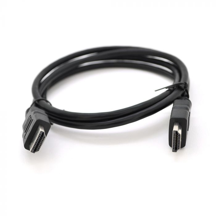 
					Кабель Merlion HDMI-HDMI HIGH SPEED 1.2m, v1.4, OD-7.5mm, круглий Black, коннектор Black, (Пакет) Q250