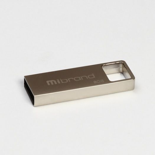
					Флеш-накопичувач Mibrand Shark, USB 2.0, 8GB, Metal Design, Blister