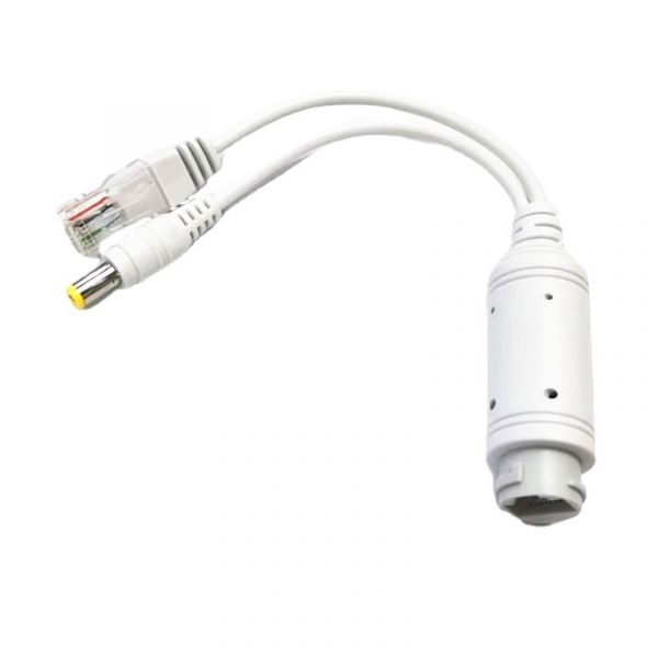 
					POE спліттер 48V-12V, RJ45 (10/100Мбіт) + POE 48V, White
