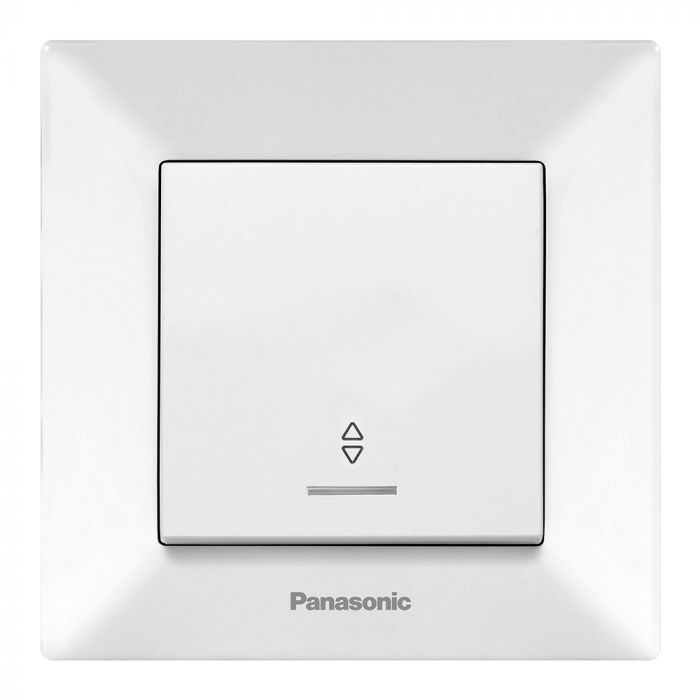 
					Вимикач Panasonic Arkedia Slim одноклавішний прохідний з підсвіткою, білий
