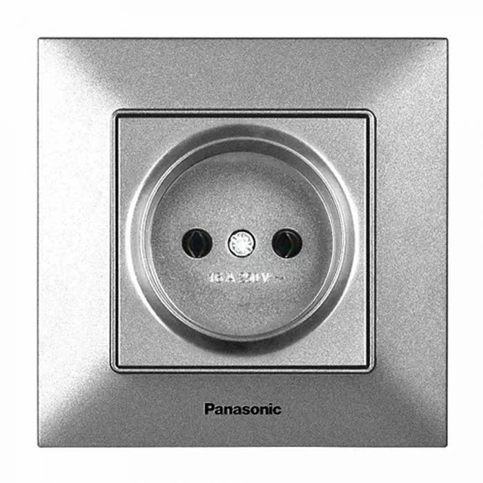 
					Розетка Panasonic Arkedia Slim, срібна