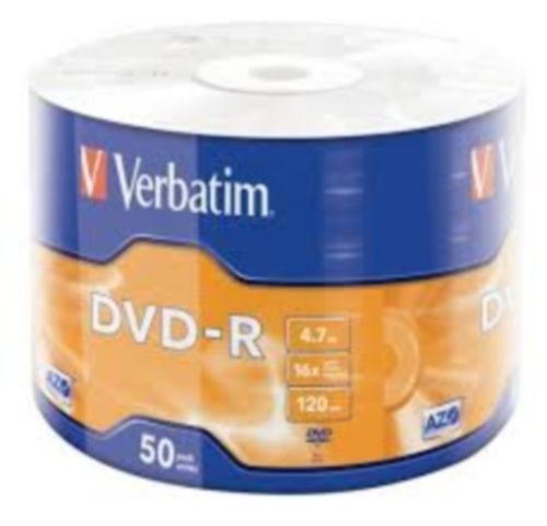Диск DVD-R 4.7GB  16x   50pcs  Verbatim AZO Spindle