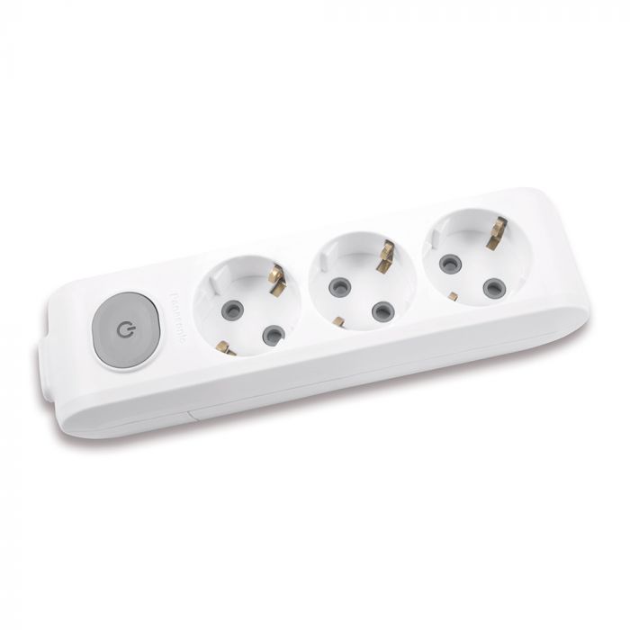 
					Колодка Panasonic X-tendia із заземленням 3 гнізда, з захистними шторками, з вимикачем, сіра