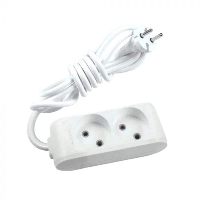 
					Подовжувач Panasonic X-tendia 2 гнізда, 2 м, з захистними шторками, сірий