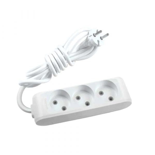 
					Подовжувач Panasonic X-tendia 3 гнізда, 2 м, з захистними шторками, сірий