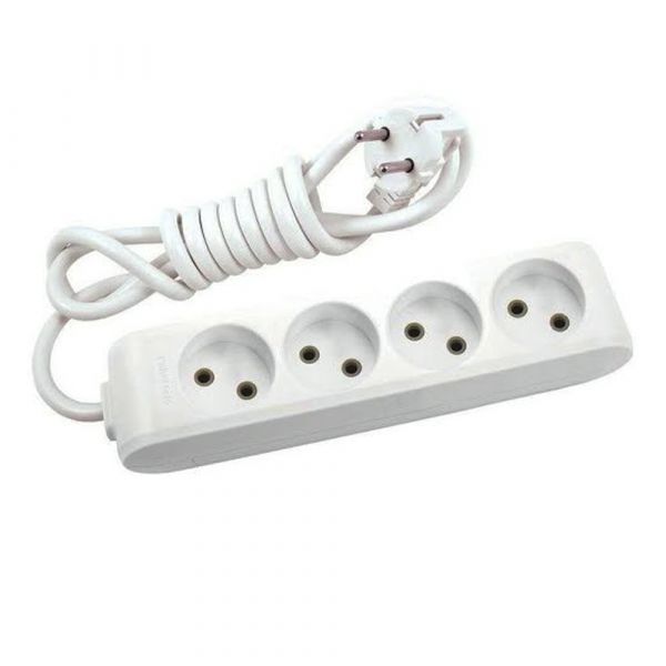 
					Подовжувач Panasonic X-tendia 4 гнізда, 3 м, з захистними шторками, сірий