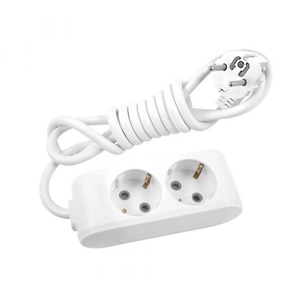 
					Подовжувач Panasonic X-tendia із заземленням 2 гнізда, 5 м, з захистними шторками, сірий