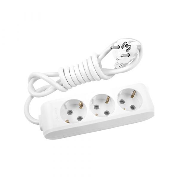 
					Подовжувач Panasonic X-tendia із заземленням 3 гнізда, 3 м, з захистними шторками, сірий