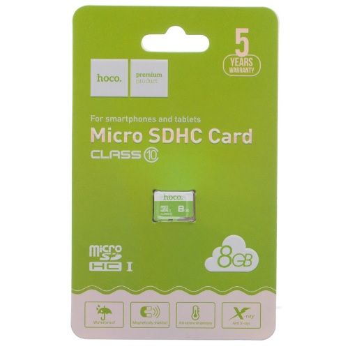 
					Карта пам'яті Hoco microSDHC Class 10 UHS-I, 8GB