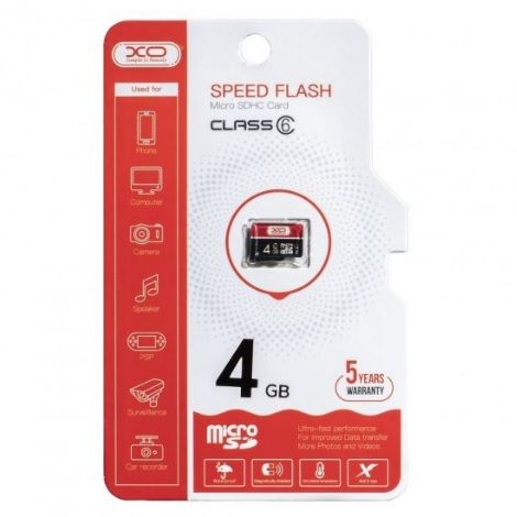 
					Карта пам'яті XO microSDHC Class 6 UHS-I, 4GB