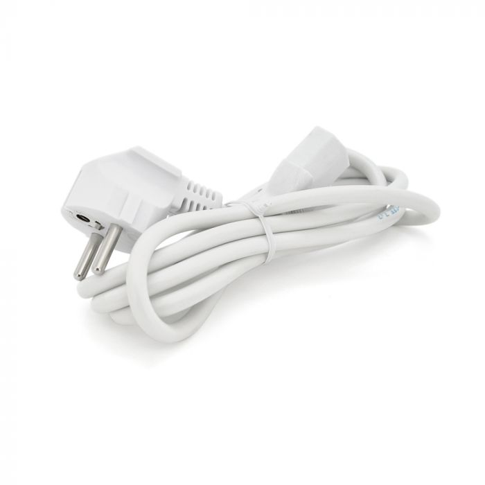 
					Кабель живлення Ritar PC-186 CEE7/17-C13, 1.8m, 0.75mm, 3 pin (евровилка), White, OEM, МЕДЬ!!!!