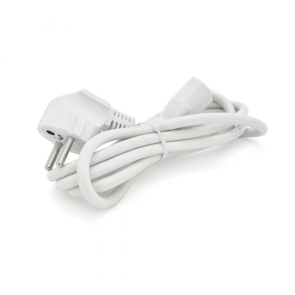 
					Кабель живлення Ritar PC-186 CEE7/17-C13, 1.5m, 0.75mm, 3 pin (евровилка), White, OEM, МЕДЬ!!!!