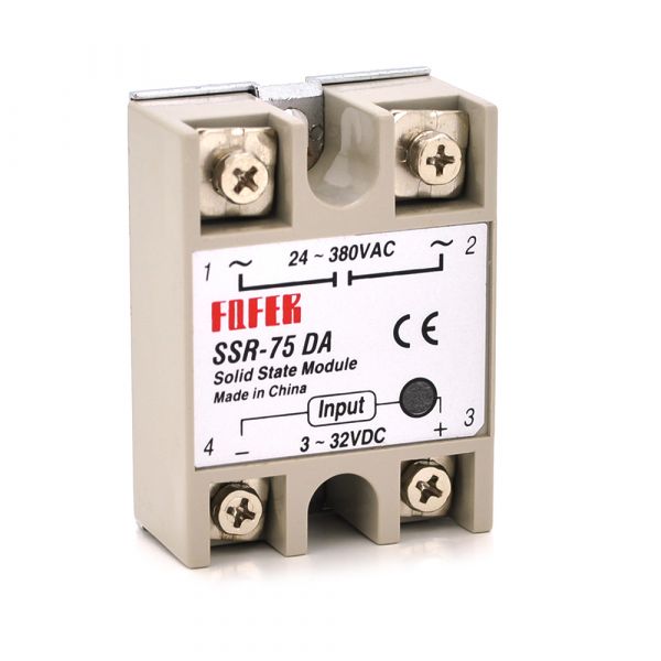 
					Твердотільні реле FQFER SSR-75DA 75А 24-380VAC