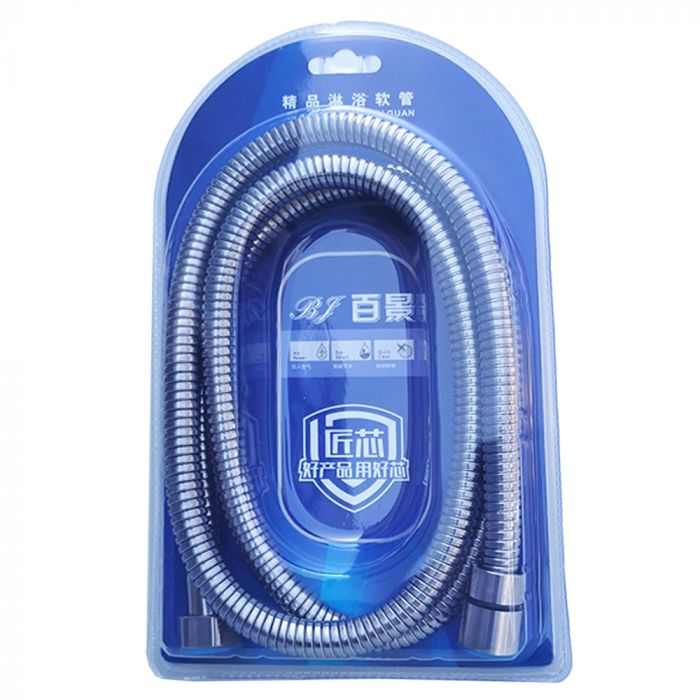 
					Шланг душовий з нержавіючої сталі, 1,5 м, Silver, Blister-box