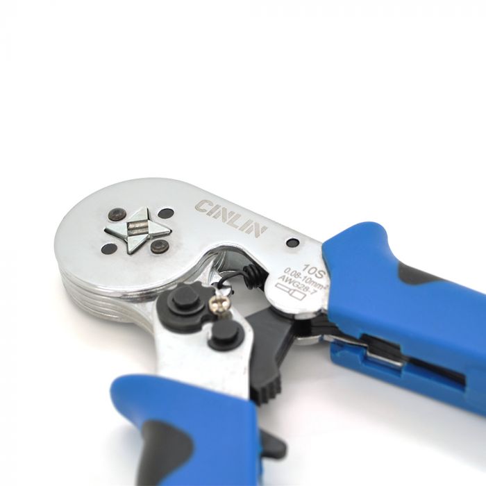 
					Крімпер CINLINELE HCS8 10S для обтиску кабельного накінечника, blue + набір кабельних наконечників (VE0508,VE1508,VE1008,VE4009,VE2508)