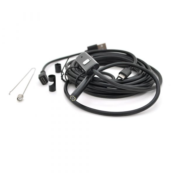 
					3 in 1 MicroUSB / PC HD ендоскоп, м'який дріт, 3,5м