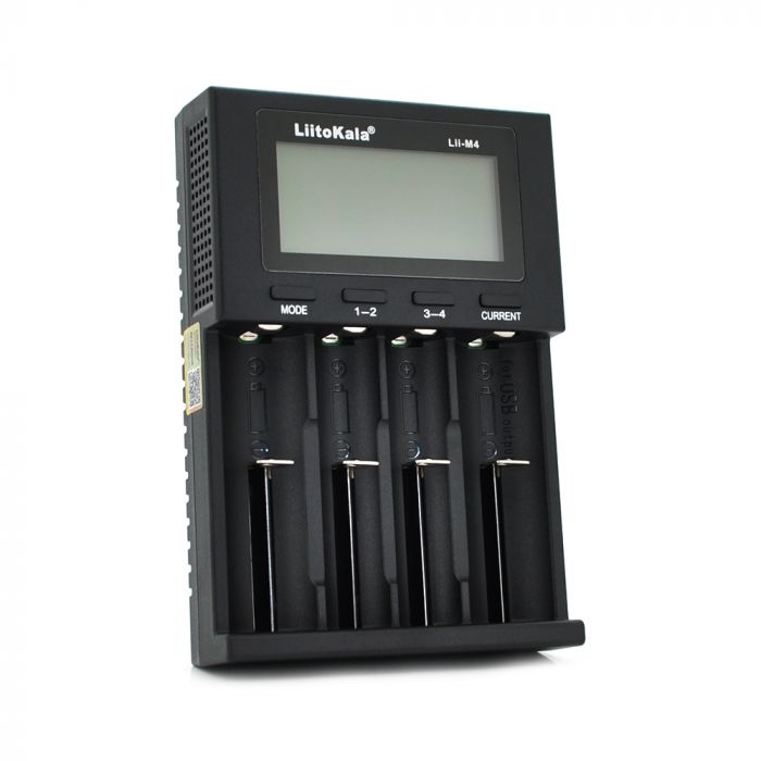 
					ЗП універсальний Liitokala Lii-M4, 4 канали, 5V Type C, LED display, підтримуєLi-ion, 3.7V/1.2V AA/AAA 18650/26650/16340/14500/10440/18500