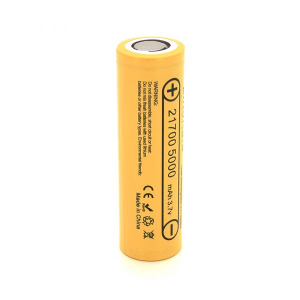 
					Акумулятор 21700 Li-Ion LiitoKala Lii-50E, 5000mah (4700-5100mah）, 15A, 3.7V (2.5-4.2V), Yellow, PVC BOX