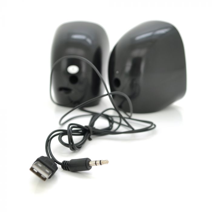 
					Колонки 2.0 Kisonli V360 для ПК і ноутбука, USB + 3.5mm, 2x1.5W, 20Hz- 20KHz, Orange, BOX, Q50